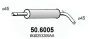 Mittelschalldämpfer ASSO 50.6005