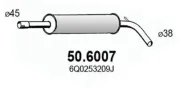 Mittelschalldämpfer ASSO 50.6007