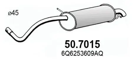 Endschalldämpfer ASSO 50.7015 Bild Endschalldämpfer ASSO 50.7015
