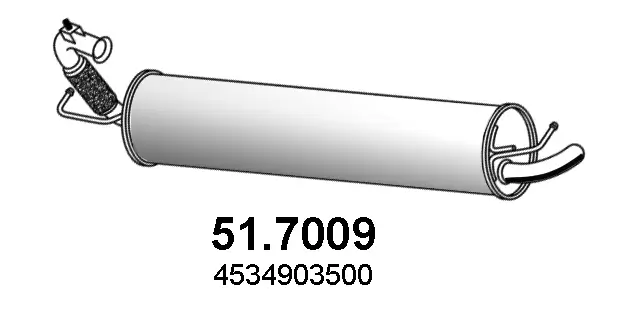 Endschalldämpfer ASSO 51.7009