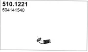 Abgasrohr vorne ASSO 510.1221