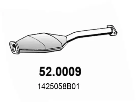Katalysator vorne ASSO 52.0009 Bild Katalysator vorne ASSO 52.0009