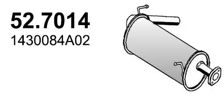 Endschalldämpfer ASSO 52.7014