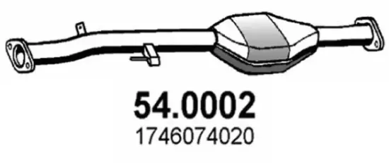 Katalysator vorne ASSO 54.0002 Bild Katalysator vorne ASSO 54.0002