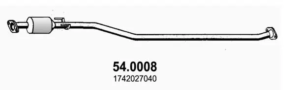 Katalysator vorne ASSO 54.0008