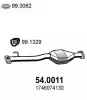 Katalysator vorne ASSO 54.0011