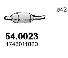 Katalysator vorne ASSO 54.0023 Bild Katalysator vorne ASSO 54.0023