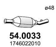Katalysator vorne ASSO 54.0033