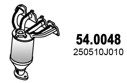 Katalysator vorne ASSO 54.0048