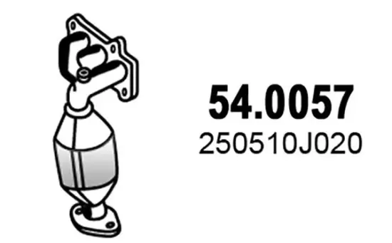 Katalysator vorne ASSO 54.0057 Bild Katalysator vorne ASSO 54.0057