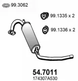 Endschalldämpfer ASSO 54.7011