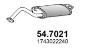 Endschalldämpfer ASSO 54.7021