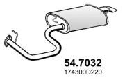 Endschalldämpfer ASSO 54.7032