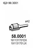 Katalysator vorne ASSO 58.0001