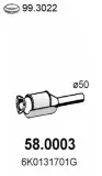 Katalysator vorne ASSO 58.0003