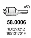 Katalysator vorne ASSO 58.0006