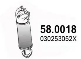 Katalysator vorne ASSO 58.0018