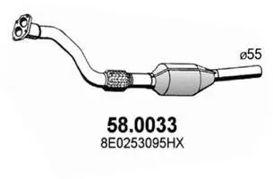 Katalysator vorne ASSO 58.0033
