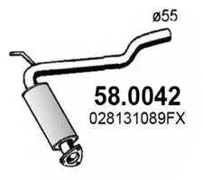 Katalysator vorne ASSO 58.0042