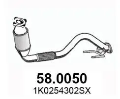 Katalysator vorne ASSO 58.0050 Bild Katalysator vorne ASSO 58.0050