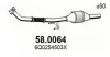 Katalysator vorne ASSO 58.0064