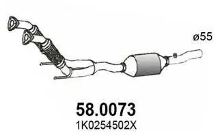 Katalysator vorne ASSO 58.0073