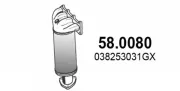 Katalysator vorne ASSO 58.0080
