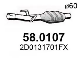 Katalysator vorne ASSO 58.0107