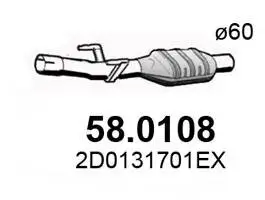 Katalysator vorne ASSO 58.0108