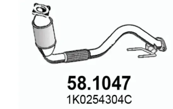 Abgasrohr vorne ASSO 58.1047 Bild Abgasrohr vorne ASSO 58.1047