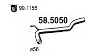 Abgasrohr Mitte ASSO 58.5050