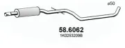 Mittelschalldämpfer ASSO 58.6062