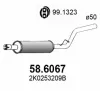 Mittelschalldämpfer ASSO 58.6067