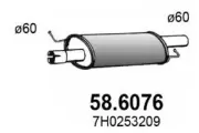 Mittelschalldämpfer ASSO 58.6076