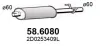 Mittelschalldämpfer ASSO 58.6080