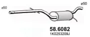 Mittelschalldämpfer ASSO 58.6082