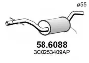 Mittelschalldämpfer ASSO 58.6088
