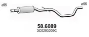 Mittelschalldämpfer ASSO 58.6089