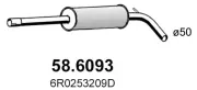 Mittelschalldämpfer ASSO 58.6093