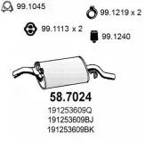 Endschalldämpfer ASSO 58.7024