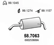 Endschalldämpfer ASSO 58.7063