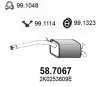 Endschalldämpfer ASSO 58.7067