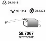 Endschalldämpfer ASSO 58.7067