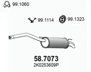 Endschalldämpfer ASSO 58.7073