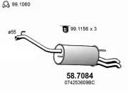 Endschalldämpfer ASSO 58.7084