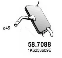 Endschalldämpfer ASSO 58.7088