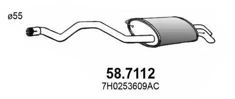 Endschalldämpfer ASSO 58.7112