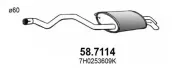 Endschalldämpfer ASSO 58.7114