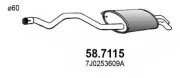 Endschalldämpfer ASSO 58.7115