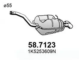 Endschalldämpfer ASSO 58.7123